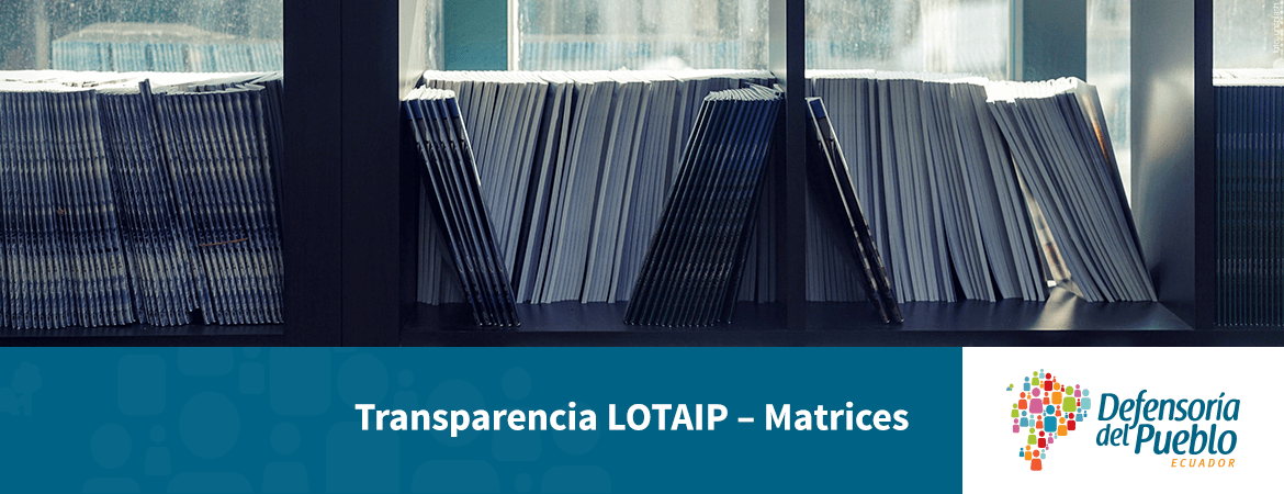 transparencia lotaip matrices